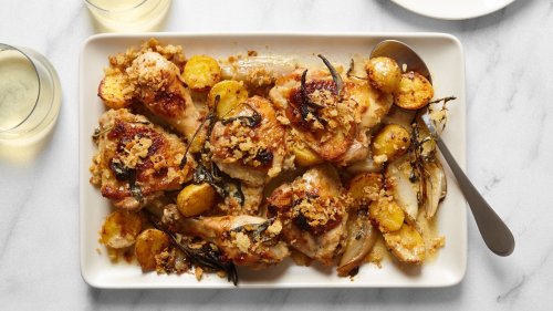 Chicken and Potato Gratin With Brown Butter Cream