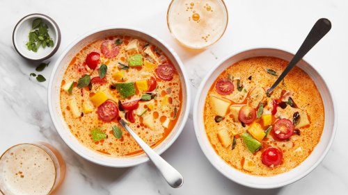Sonoran-Style Potato, Cheese, and Tomato Soup