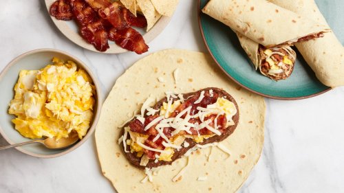 Bacon, Egg, and Cheese Burritos