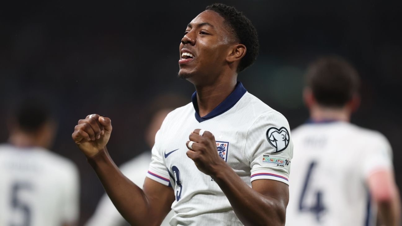 Myles Lewis-Skelly makes England history with debut goal