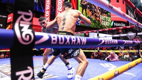 Inside the day boxing took over New York's Times Square