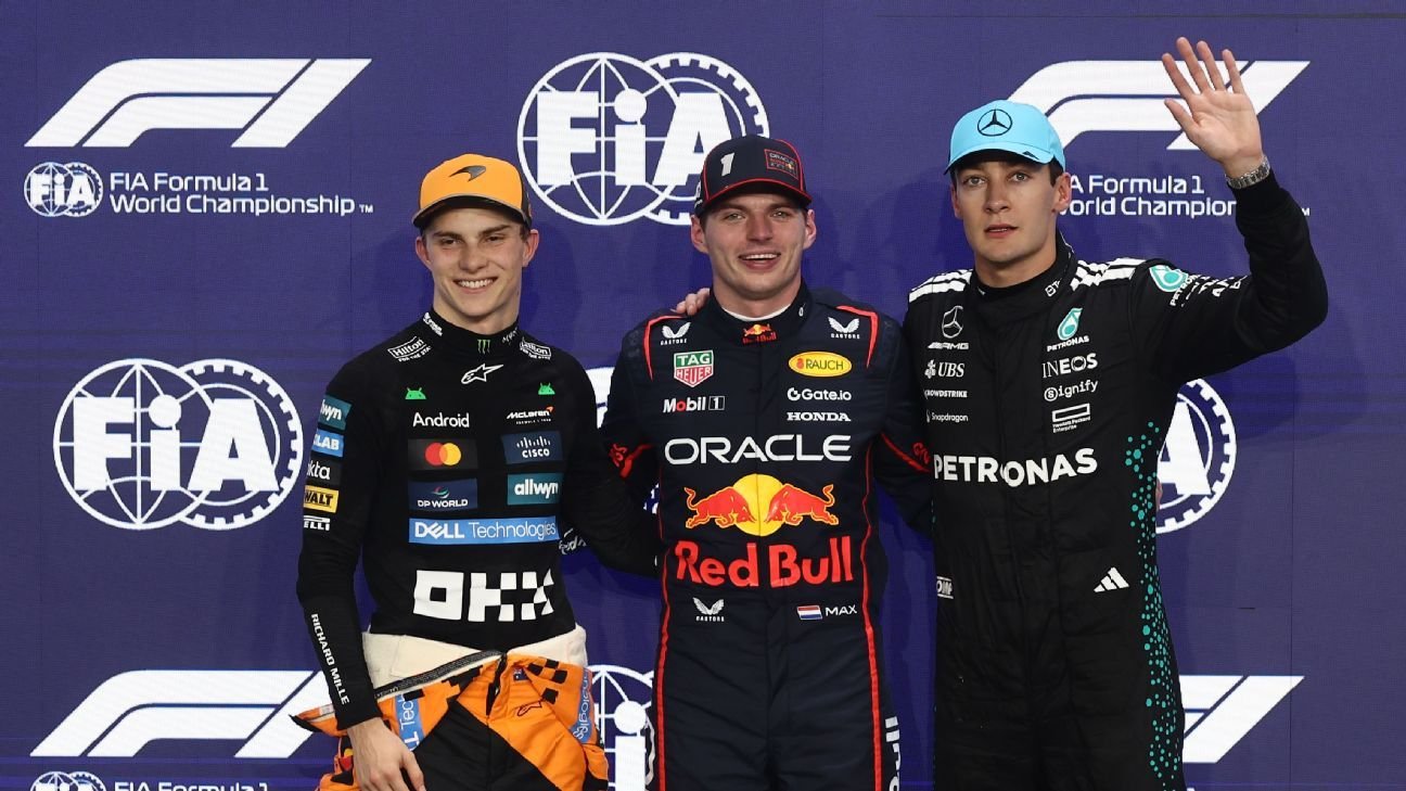 Saudi Arabian GP qualifying: Max Verstappen narrowly beats Oscar Piastri to pole
