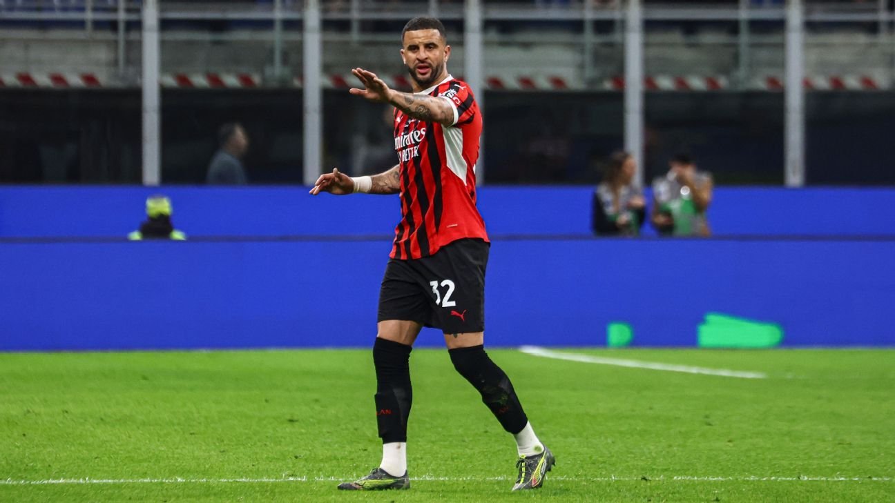 AC Milan's Kyle Walker undergoes surgery on elbow fracture