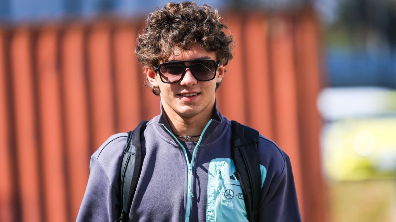 A+ for effort: Teenager Andrea Kimi Antonelli balances F1, school exams