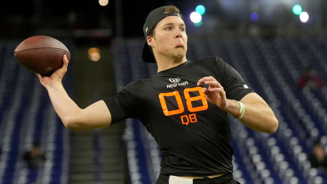 Colts select quarterback Riley Leonard in 6th round of the NFL draft