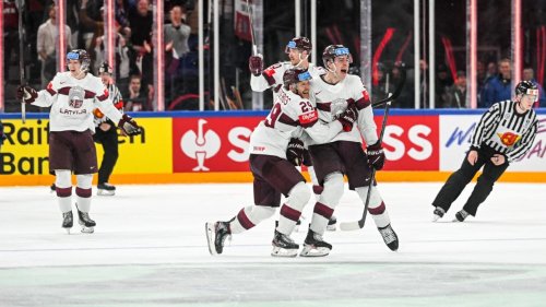 Latvia closes for surprise holiday after hockey upset of U.S.