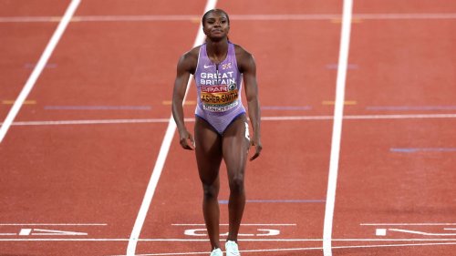 Dina Asher-Smith pulls up in European 100m final; Olympic champion Jacobs wins gold