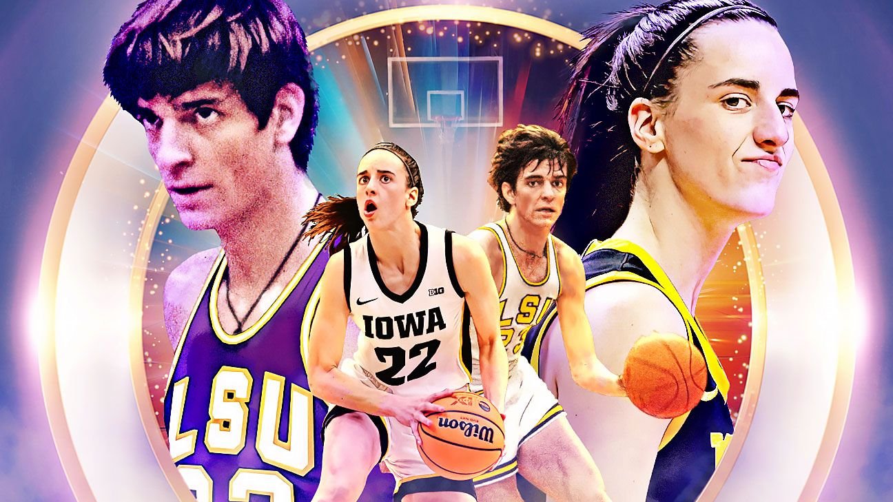 Comparing Iowa's Caitlin Clark and LSU legend Pete Maravich