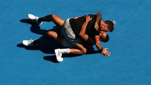 Nick Kyrgios and Thanasi Kokkinakis advance to all-Australian men's doubles final, will play Matt Ebden and Max Purcell