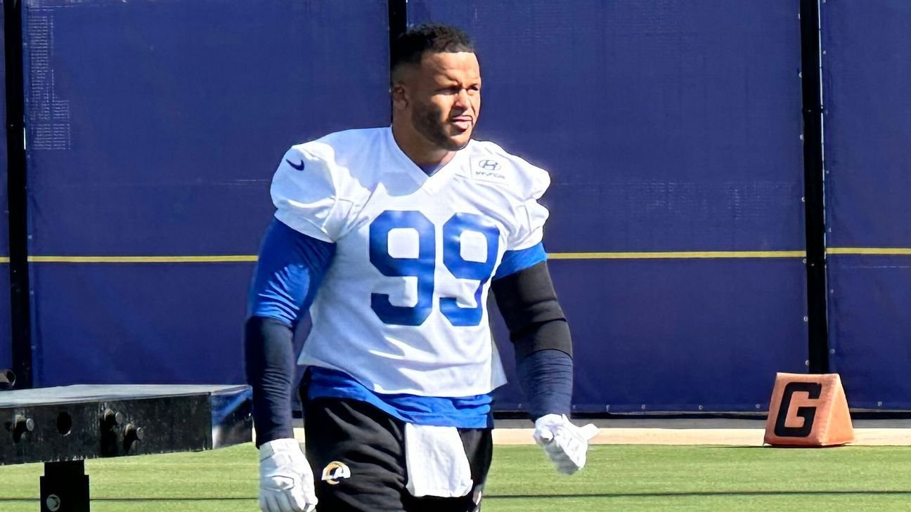 Rams' Aaron Donald won't travel to Australia, out Week 1