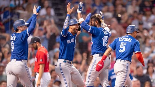 Toronto's Raimel Tapia hits inside-the-park grand slam as Blue Jays set franchise mark for runs scored in 28-5 rout of Boston Red Sox