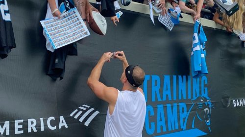 Christian McCaffrey traded some gear to a fan for his favorite snacks