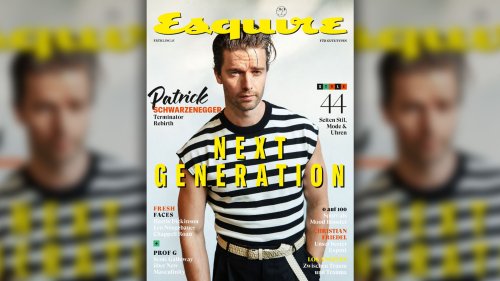 Patrick Schwarzenegger: ESQUIRE – FÜR GUTE TYPEN. Die neue Frühlings-Printausgabe ist da - jetzt im Handel!