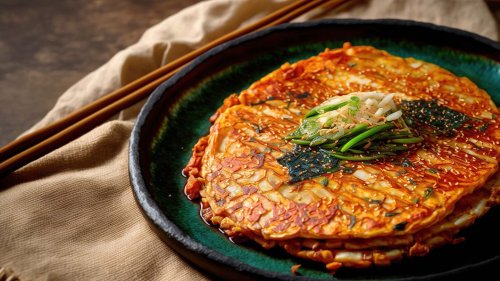 Kimchi Pancake: koreanischer Pfannkuchen