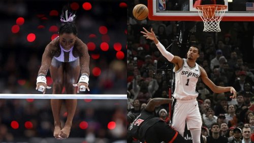Simone Biles Broke High Jump World Record? Jumping Over NBA’s Tallest Victor Wembanyama, Gymnastics GOAT Soars in Track and Field