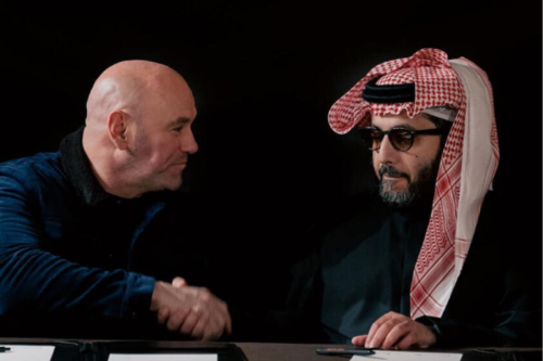 UFC & Boxing World Speculate Dana White Given Cold Shoulder by Saudi Royal as Canelo vs. Crawford Promoter Announced