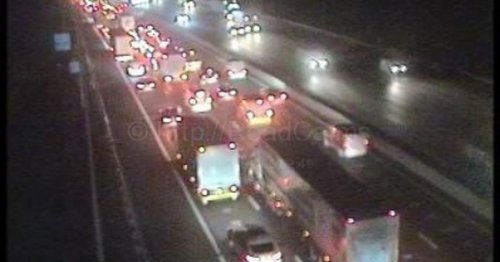 M25 live updates as crash partially blocks motorway in Essex