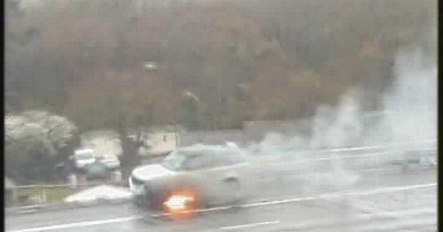 live-m25-traffic-updates-today-as-car-catches-fire-after-crashing-into