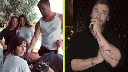 Chris Hemsworth and Matt Damon Got Tattooed Together! Inside The Pre-Oscars Ink Session (Exclusive)