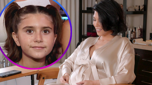 Penelope Calls Mom Kourtney 'Braggy,' Asks Her to Cover Baby Bump