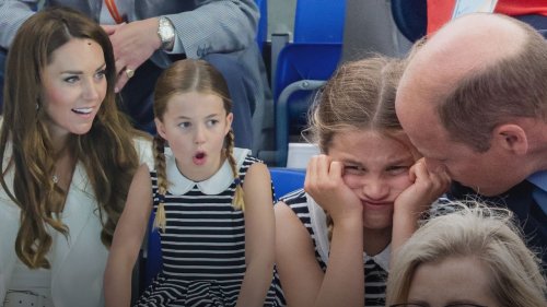 Princess Charlotte Makes Funny Faces at Commonwealth Games in First Solo Outing With Her Parents