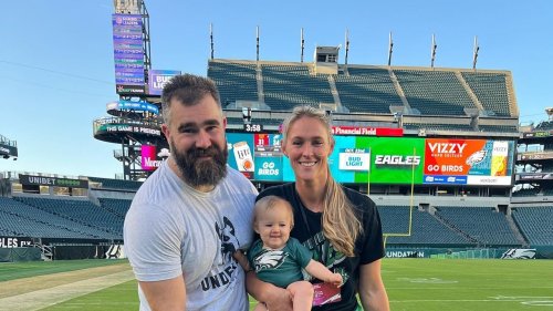 How Jason Kelce Sweetly Honored Wife Kylie in His Retirement Speech