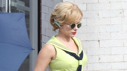 Scarlett Johansson's Unrecognizable in Retro 'Project Artemis' Costume