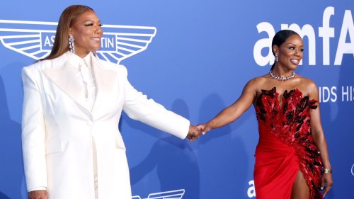 Queen Latifah & Partner Eboni Nichols Hold Hands On Red Carpet At AmfAR ...