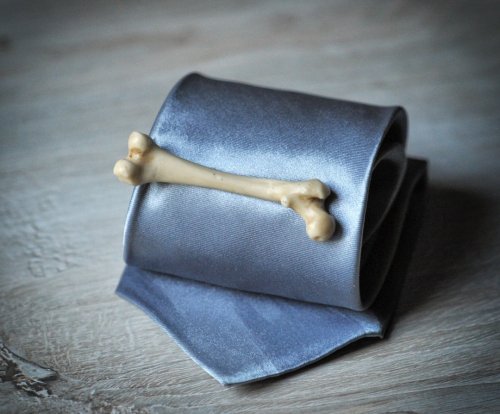 Human Bone Tie Clip Femur Replica Tie Bar Victorian Men Accessories Hand Made Tie Tack - Etsy