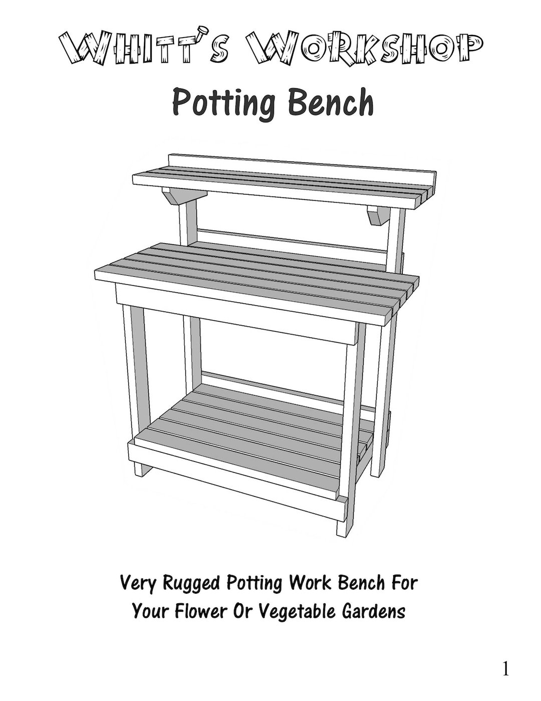 Potting Work Bench - Etsy