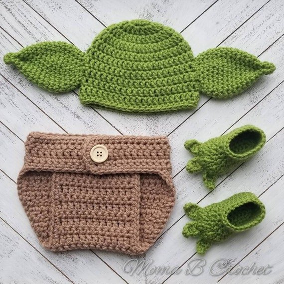 Give New Parents The Cutest Baby Yoda Crochet Star Wars Baby Set Ever