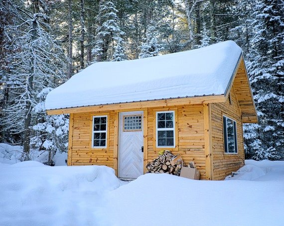 16' X 20' Redwood Cabin Loft DIY Build Plans 320SF | Etsy