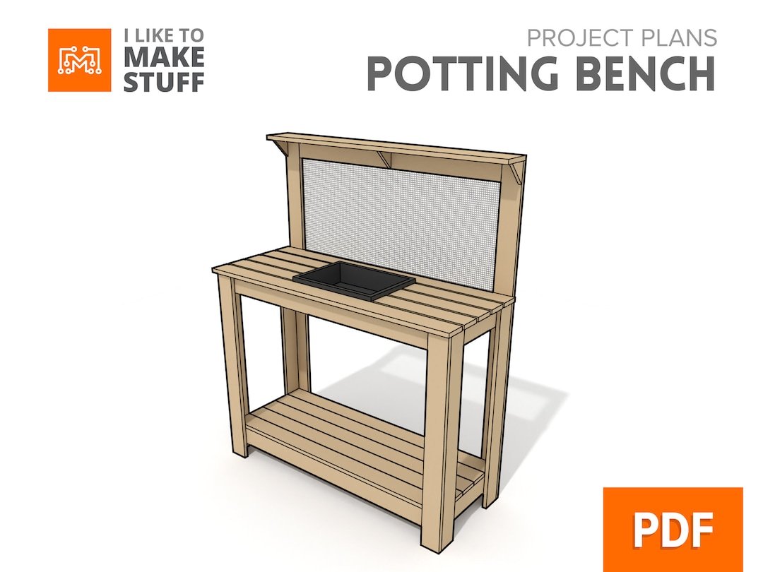 Potting Bench Digital Plans - Etsy