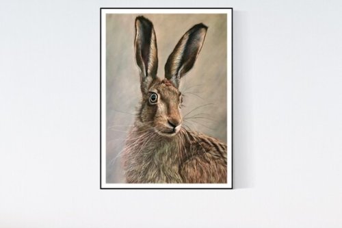 Hare Print Rabbit Lover Rabbit Wall Decor Rabbit Gifts - Etsy Italy