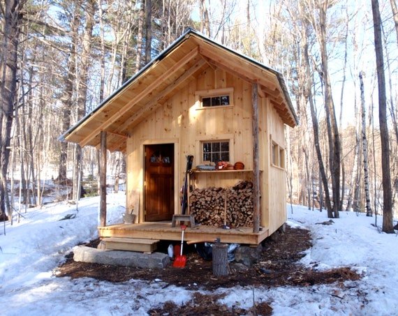Small Cabin Loft DIY Build Plans 12' X 20' Tiny | Etsy
