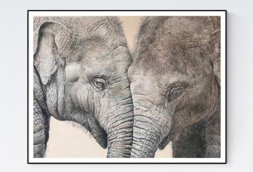 Baby Elephant Print Elephant Art Print Elephant Gifts - Etsy UK