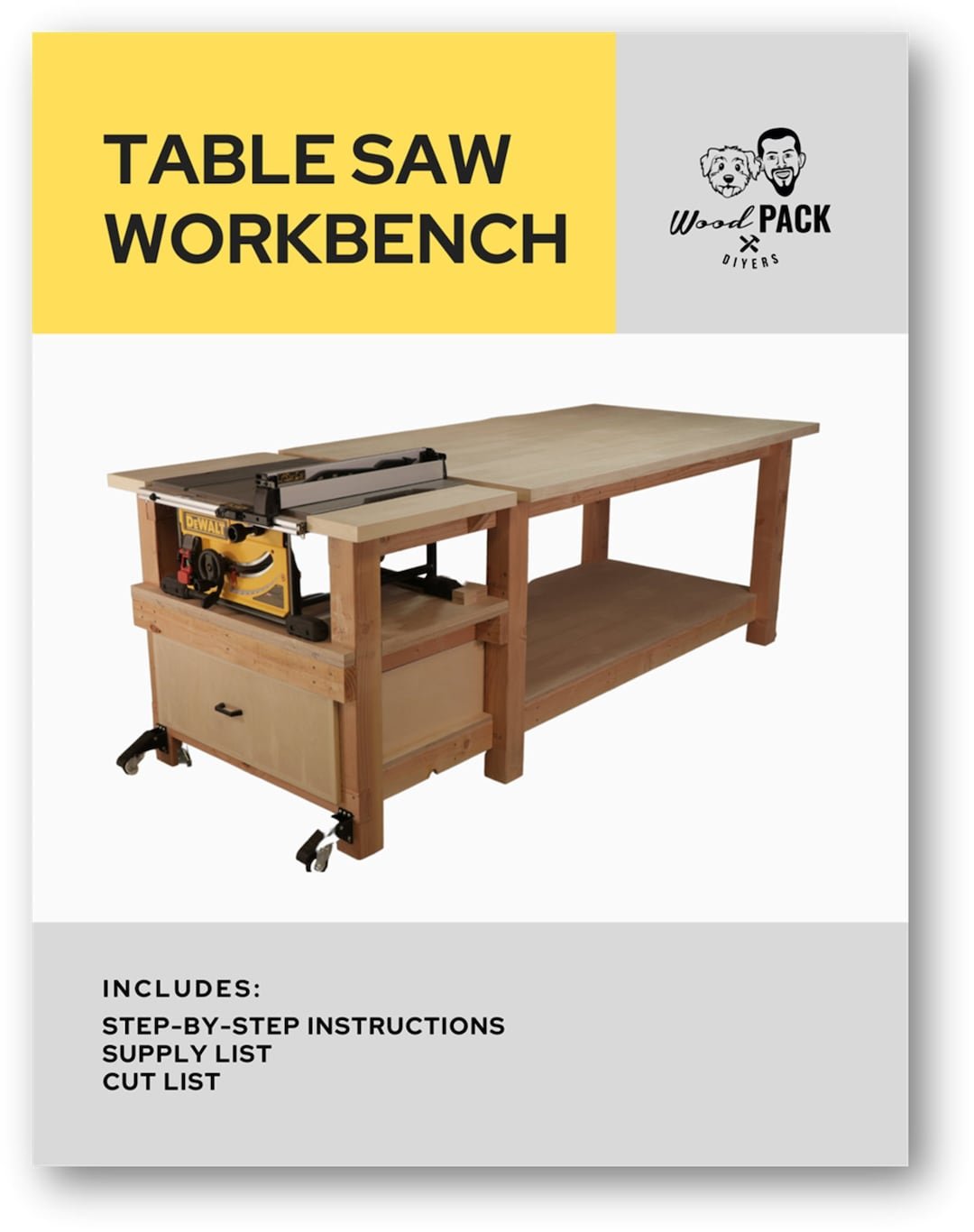 Table Saw Workbench Plans - Etsy