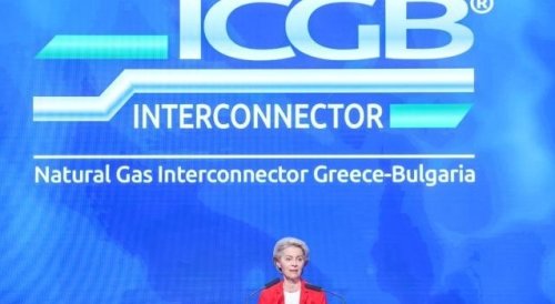 In Sofia, von der Leyen hails new gas interconnector bringing “freedom from Russia’