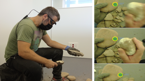 Visual Behavior During Manufacture Of Stone Tools Analyzed For First Time