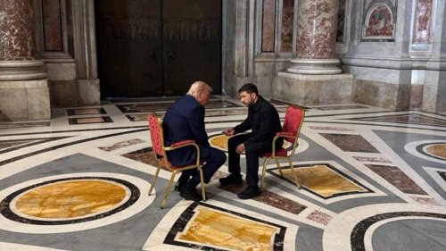 Trump and Zelenskyy meet before Pope Francis' funeral in the Vatican