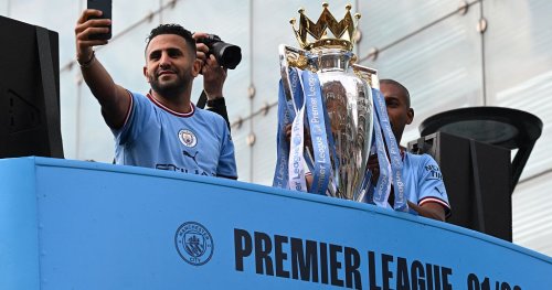 Football: Champions Manchester City, AC Milan parade in front of fans