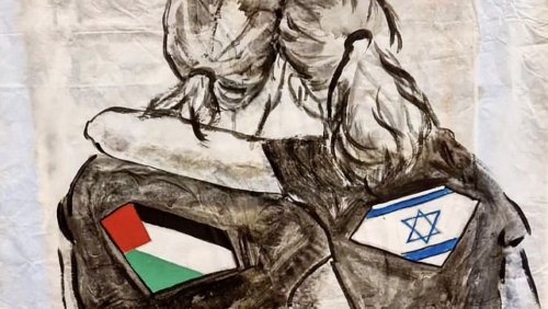 Wie europäische Straßenkünstler auf den Krieg zwischen Israel und Hamas reagieren