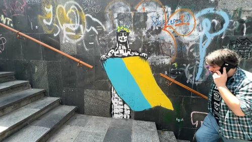 Street-Art für die Ukraine: Georgische Künstler sprühen für den Frieden