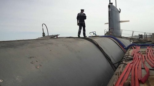 Acceso excepcional de periodistas a un submarino nuclear francés del modelo Rubis