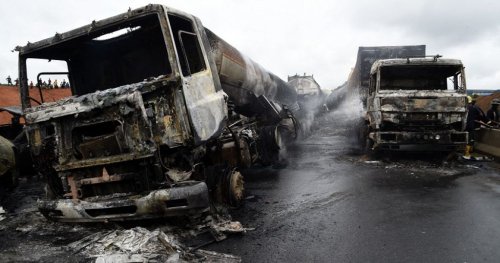 20 people dead after trucks crash into commuters in Nigeria's south