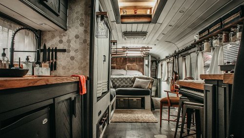 Watch this architecture student convert an old school bus into a home