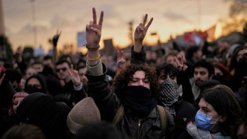 Thousands rally in Istanbul for second night to protest against mayor İmamoğlu’s arrest