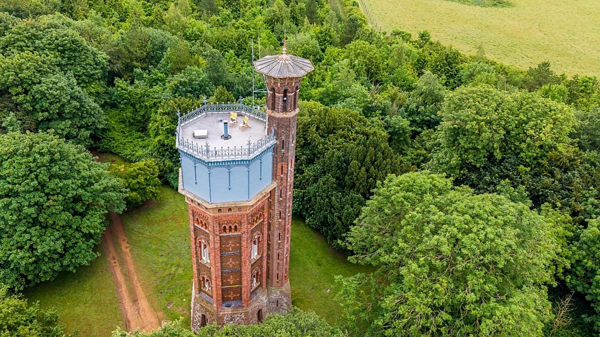 Looking for a romantic escape? You can now stay in a Victorian water tower at Sandringham Estate