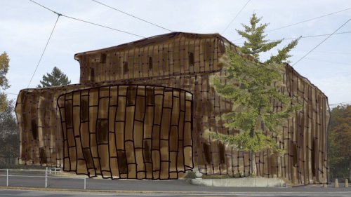 Ibrahim Mahama wraps Kunsthalle Bern in jute ahead of June reopening