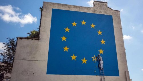 Banksy’s Brexit mural destroyed in UK